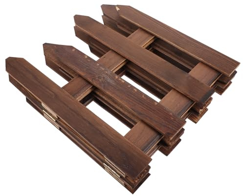 iplusmile 1pezzi Recinzione in Legno per Giardino Recinzioni Corte in Legno per Esterni Recinzioni per Albero di Natale Materiale di Durevole