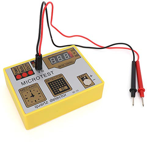 KIMISS Tester Batteria per Orologi e Strumento Smagnetizzatore per Movimento Al Quarzo - Tester di Impulsi QD-20 per Misurazione Accurata e Smagnetizzazione della Batteria