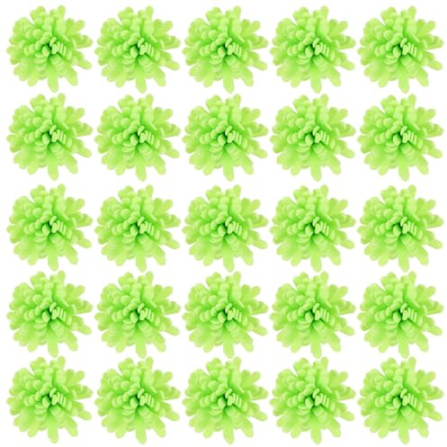 SOIMISS Difusor Pasivo de Aceites Esenciales 100 Unidades de Flores Artificiales de Crisantemo de 5 CM Verdes Hechas de Espuma PE para Aromaterapia en Hogar Oficina Baño y Dormitorio