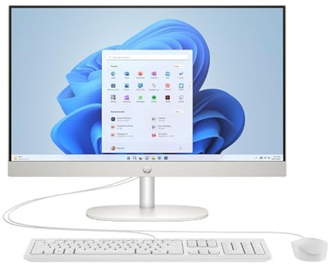 HP 24-cr0065na 23.8 All-in-One Desktop PC | AMD Ryzen 7 7730U | 16GB RAM | 1TB SSD | Full HD IPS Display | Windows 11 Home | White