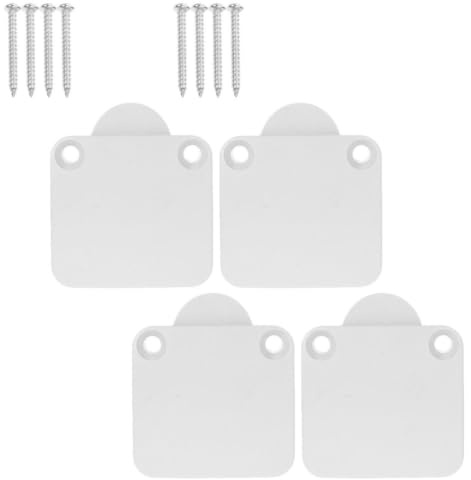 Toddmomy Interrupteur Automatique D'éclairage de Porte pour Armoire Blanc 4 Pièces en Abs et Cuivre 2a 12v-250v avec Vis pour Porte de Meuble et Placard
