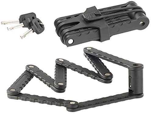 AGT Fahrradschlösser: Fahrrad- & Motorrad-Faltschloss, 3,5-mm-Stahl, 97 cm, Rahmenhalterung (Radschloss, Fahrradfaltschloss, Scooter)