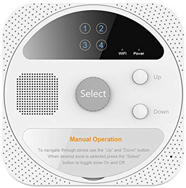 aixi-SHS Controllore per Irrigatore giardino WiFi Interni timer irrigazione automatica tuya, compatibile con Alexa (4 zone senza adattatore AC24V)