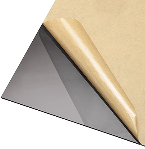 DMiotech 2Pack 12 x 12 3mm D'Épaisseur Plaque en Acrylique PmmA Pour Projet de Bricolage, Panneau D'Affichage Pure, Couleur Noir Transparent.