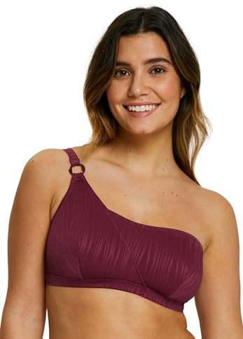 Sans Complexe Women's On Board Bikini Top Bra Without Underwire, Rhododendron Red, 6/8/