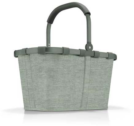 reisenthel carrybag frame twist sage – Stabiler Einkaufskorb mit viel Stauraum und praktischer Innentasche – Elegantes und wasserabweisendes Design