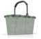 reisenthel carrybag frame twist sage – Stabiler Einkaufskorb mit viel Stauraum und praktischer Innentasche – Elegantes und wasserabweisendes Design