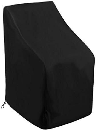 Snnozy Patio Housse de chaise de jardin Canapé Housse de siège profonde imperméable à la poussière U V Tissu Oxford Housse de protection empilable