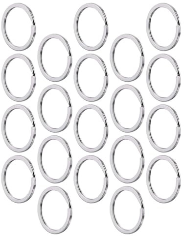 DIYEAH 100 Piezas Joyería De Llavero Anillos De Metal Anillos De Llavero De Línea Plana De Metal