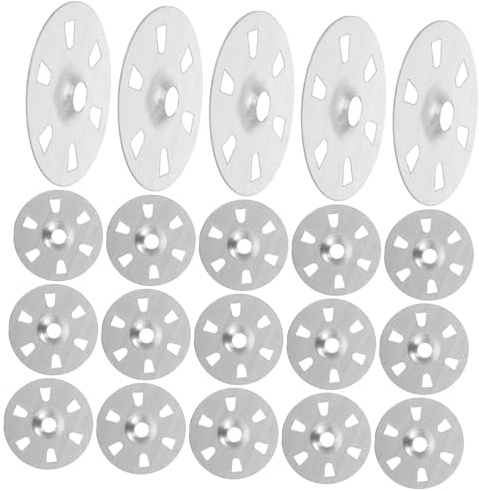 SWOOMEY 200piezas Uds Arandelas Espuma Aislamiento Con Seis Para Paneles De Gruesas Fijación Segura Para Placas Aislantes y Tornillos Para Construcción y Bricolaje