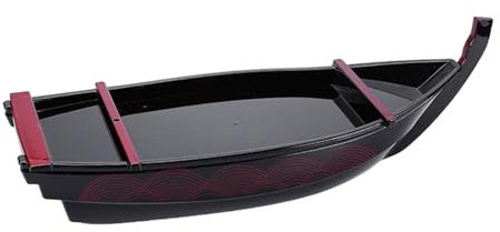 Set di piatti da sushi, elegante strumento da cucina a forma di nave per la decorazione della sala da pranzo, perfetto per gli amanti del sushi e varie occasioni, design unico testurizzato