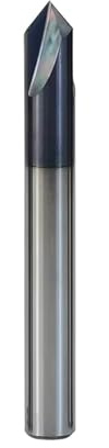 Hartmetall-Fasenfräser 60/90/120 Grad Entgratfräser 3-Flöten-CNC-V-Nutfräser für Legierte Stähle Gehärtete Stähle Praktisch (3 X D 3 X 50 L X 90 D)