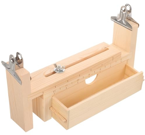 JOINPAYA Holz Webrahmen Flechtwerkzeug Satz für Selbstgemacht Armbänder Handgelenk Seilmacher Bastelset Makramee Zubehör für Erwachsene Kreatives Handarbeiten