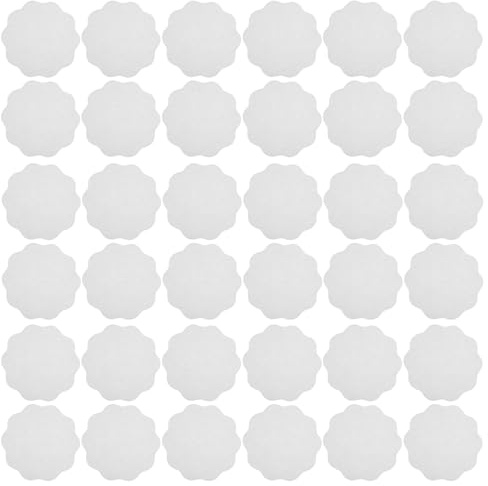 SHINEOFI Disques de Papier Sulfurisé Rond 12 Cm Blanc 500 Pcs, Papier Parchemin Résistant à L'huile pour Boissons Chaudes et Froides, Film Scellant Anti-fuite pour Café, Thé, Jus