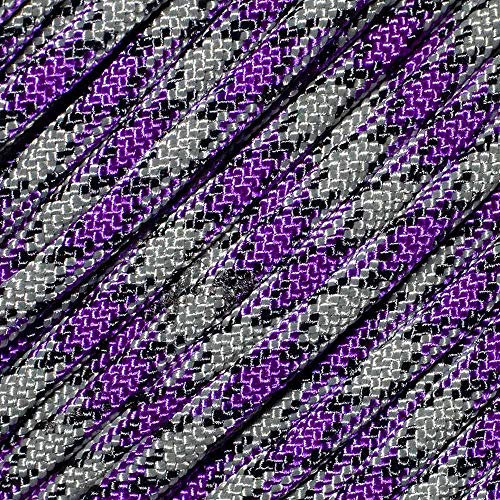 West Coast Paracord Mehrfarbiges Nylon-Seil, Militär-Paracord 550 Typ III, 7 Stränge, Allzweckseil, 30 m lange Stränge (Mystique)