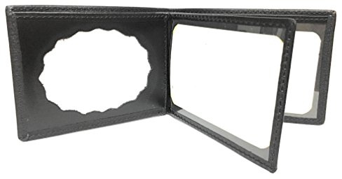YOJAN PIEL | Cartera Portaplaca De Cuero para Policía Local, Guardia Civil y más cuerpos de Seguridad (100% Piel Ubrique) | Complementos Para Hombre