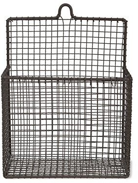 Garden Trading Farringdon Briefhalter aus Draht, Stahl, grau, 13 x 24 x 33 cm