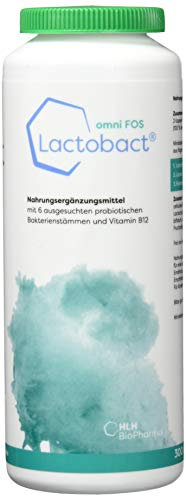 Lactobact Omni Fos, 300 Kapseln - Vitamin B - Kombination aus der Chlorella vulgaris Alge und Synbiotikum