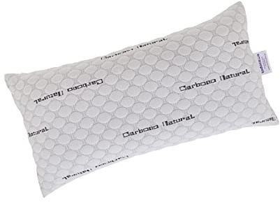 Todocama - Almohada viscoelástica Carbono con Copos 100% viscoelásticos. Tejido Strech de Carbono. Firmeza Media - Alta. (Todas Las Medidas Disponibles) (75 cm)
