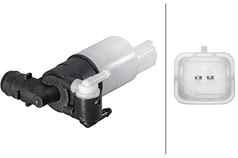 HELLA 8TW 006 848-161 Bomba de agua de lavado, lavado de parabrisas - 12V - eléctrico