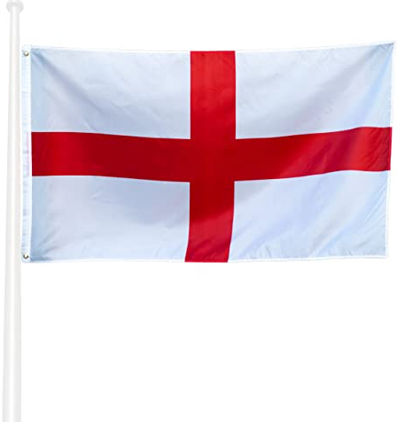 KliKIl England flagge 90x150cm - Englisch Flagge Fahnen Fanartikel Wetterfeste Englisch Nationalflagge mit Messingösen leuchtenden Farben und UV-beständig für den Außenbereich England