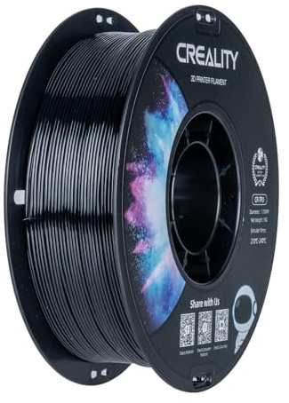 Creality - Filamento TPU, 1,75 mm, filamento per stampa 3D, alta elasticità, materiale adesivo morbido, elastico, 1 kg, nero