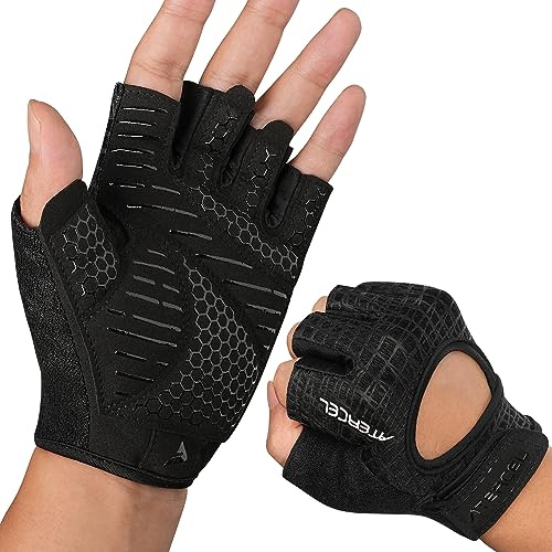 ATERCEL Fitness Handschuhe Herren Damen mit Vollhandpolsterung Trainingshandschuhe, Sporthandschuhe geeignet für Fitnessstudio, Gewichtheben, Radfahren S