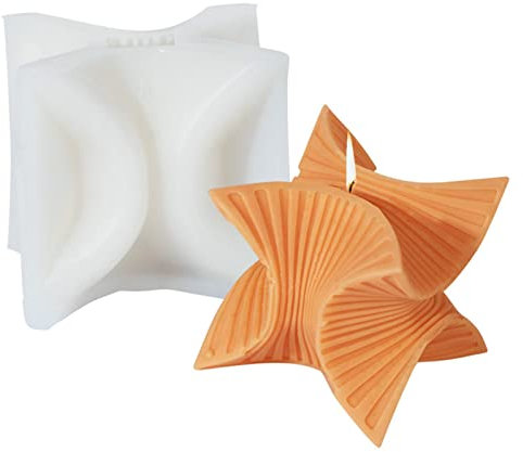 JS MOLD Kerzenform Silikon 3D DIY Kerzen Silikonform Kerzen Gießen Formen, Kerzenformen Zum Gießen Kerzen Selber Machen Set für Sojawachs, Bienenwachs, Duftkerzen Handarbeit (16)