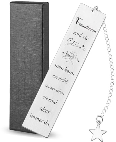 Sugeru Metall Lesezeichen, Personalisiertes Inspirierendes Dankeschön Bookmark mit Anhänger, Glücksbringer für Frauen und Freunde - perfekt als Weihnachts- oder Geburtstagsgeschenk