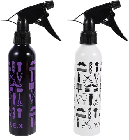 FRCOLOR 2 Stück Nachfüllbare Sprühflaschen Für Haare Und Make-up – Praktische Kompakte Wasserzerstäuber Für Friseursalons Und Heimfrisuren Weiß