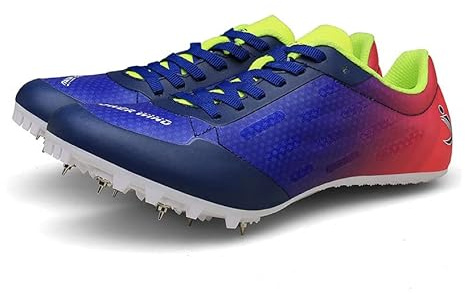 omcam Männer Frauen Leichtathletik Schuhe Spikes Laufen Rennen Turnschuhe Mode Sprinttraining Athletische Turnschuhe Jungen Mädchen