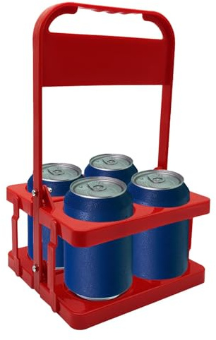 Wpsagek Flaschenregal Für 4 Flaschen, Faltbarer Becherträger Für Bier Getränke, Kunststoff Flaschenträger Gadget Für