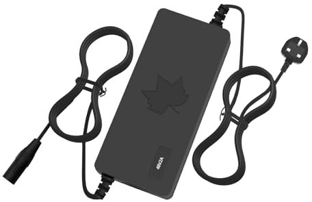 Yasco 54.6V 2A Charger, Electric Bike Lithium Battery Charger for 48V Battery, 48V AC Power Supply for e-bike and e-scooter