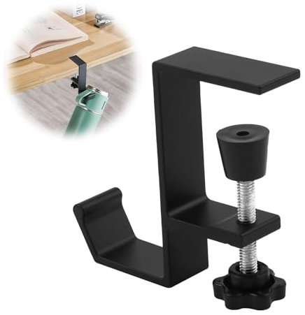 Support de Casque,Réglable Support Casque Bureau,Universel Porte Casque,Support Casque Gamer,Support de Casque Gaming pour Casques,Porte-Clés et Sacs à Dos,Noir
