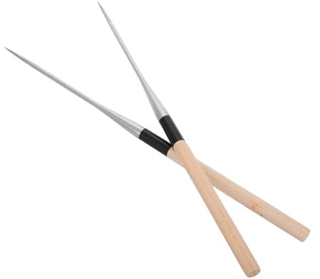 PRETYZOOM Palillos Japoneses De Acero Inoxidable Afilados De 150mm, Palillos Largos Resistentes Al Calor Para Sushi y Cocina Japonesa, Utensilios Aptos Para Lavavajillas, Juego De 2 Piezas