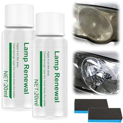 Kit di restauro fari compatibile con LiDAR - Rivestimento nano resistente, recupero della chiarezza del 98% con formula antiappannamento(20ML 2 Sst)
