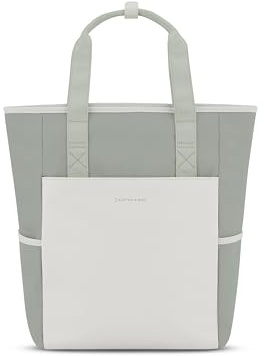 Kapten & Son Rucksack Lindby Muted Sage 18 L | 2in1 Tasche & Rucksack | inkl. Kofferbefestigung, Laptopfach, Flaschenhalterung | Shopper Damen