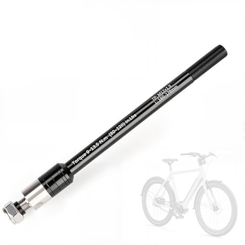Nuvollo steckachse fahrradanhänger, steckachse Fahrrad Steckachse Einstellbare Schaftlänge Fahrrad steckachse kompatibel mit den meisten Fahrradanhänger kupplungen Steckachsenadapter M12x1.5