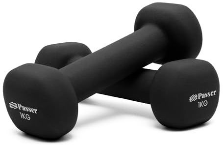 Neoprene Dumbbells Set of 2, Hand Weights for Women Men (1/2/3/4/6/8 kg Pair), Small Dumbbells Arm Weights for Ladies Gentlemen - Yoga, Pilates, Gym, Home - Workout, Fitness, Strength Training