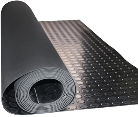 1 2 3 4 5 6 7 8 9 10 M Extra Long Garage Mats for Floor Rubber Heavy Duty, Outdoor/Indoor Truck & Car Flooring Mat, Anti Slip Floor Protector Matting(Black,1.4x5meter/4.6x16.4ft)