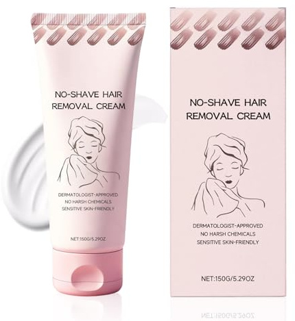 Bare Basics No Shave Hair Removal Cream for Women - Gentle Formula for Sensitive Skin, Safe and Fast, Moisturizes and Nurtures Skin, Depilatory Creams for for Body, Legs, Arms and Bikini Area