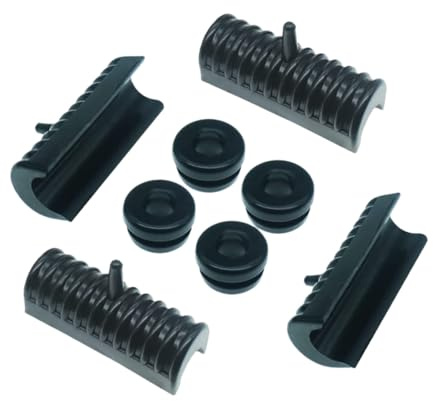 HAPINARY Set 1 Cuscino di Supporto in Gomma per Borse Laterali Moto Boccole Hardware di Montaggio Resistente per Sostituzione Supporto Antivibrazioni per Borsa da Sella Turismo
