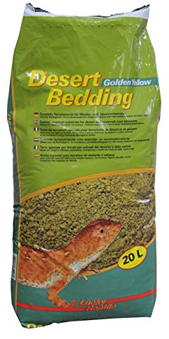Lucky Reptile Desert Bedding Golden Yellow 20 l, substrato per terrari del Deserto, scavabile