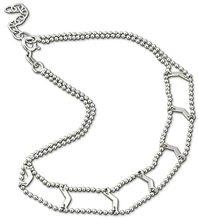 SilberDream Fußkette 925 Sterling Silber 25cm Pfeile Damen Echt-Schmuk D1SDF5055J