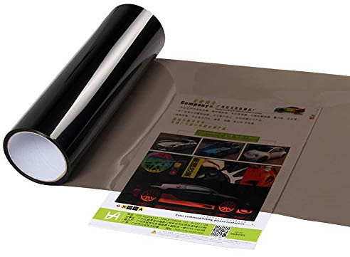 Autocollant de lumière de Voiture Auto-adhésif Voiture fumée Brouillard de lumière de feu arrière Phare Teinte Autocollant Feuille de Film Vinyle, lac Noir