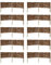 MC.Sammler Panneau en Saule tressé Palissades en Bois 16 Dimensions Hauteur: 20 cm Longueur: 100 cm clôture de Jardin 10 pièces