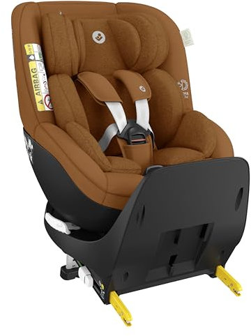 Maxi-Cosi Mica Pro Eco i-Size, Silla de coche isofix giratoria 360º, de 0-4 años, 40-105 cm, ClimaFlow, Protección frente a impactos laterales G-CELL, tejidos 100% reciclados, Authentic Cognac