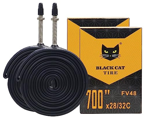 MAKELEN 2 Pcs 700x28C/32C Bike Tubes, 48mm FV Presta Valve, 700C Bike Tire Tube for Road Bike