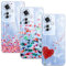 GEJEFA Funda para OPPO Reno 11F 5G/OPPO Reno 11 F 5G, (3 Pack) Transparente TPU Carcasa Delgado Anti-Choques con Dibujo de Corazón Funda para OPPO Reno11 F 5G