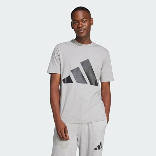 adidas Men's Essentials Big Logo Single Jersey Short Sleeve (Pack of 1)